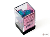 Chessex Gemini Gel Green-Pink/blue Luminary Polyhedral 7-Dice Set
