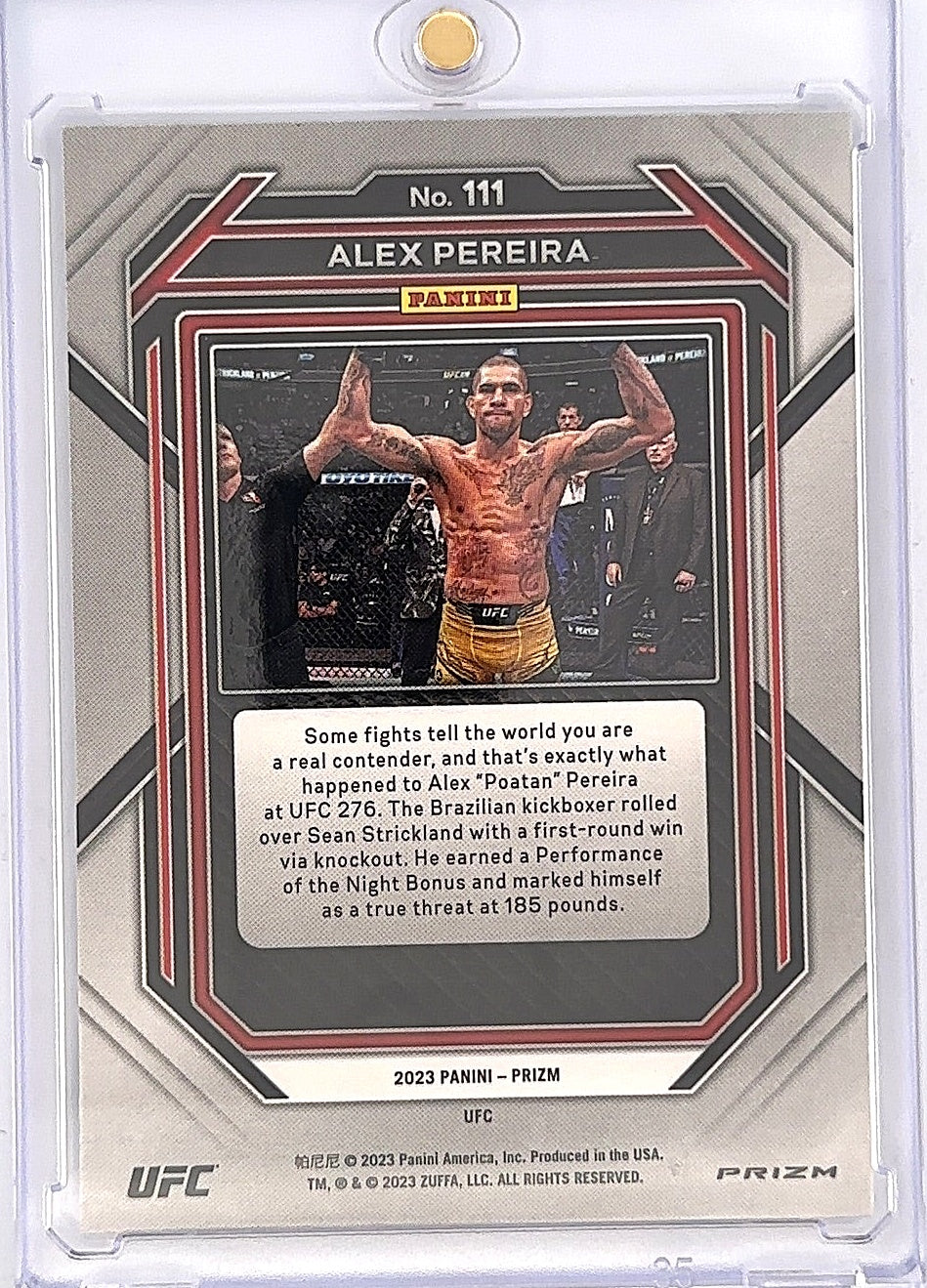 Alex Pereira Rc Silver — back