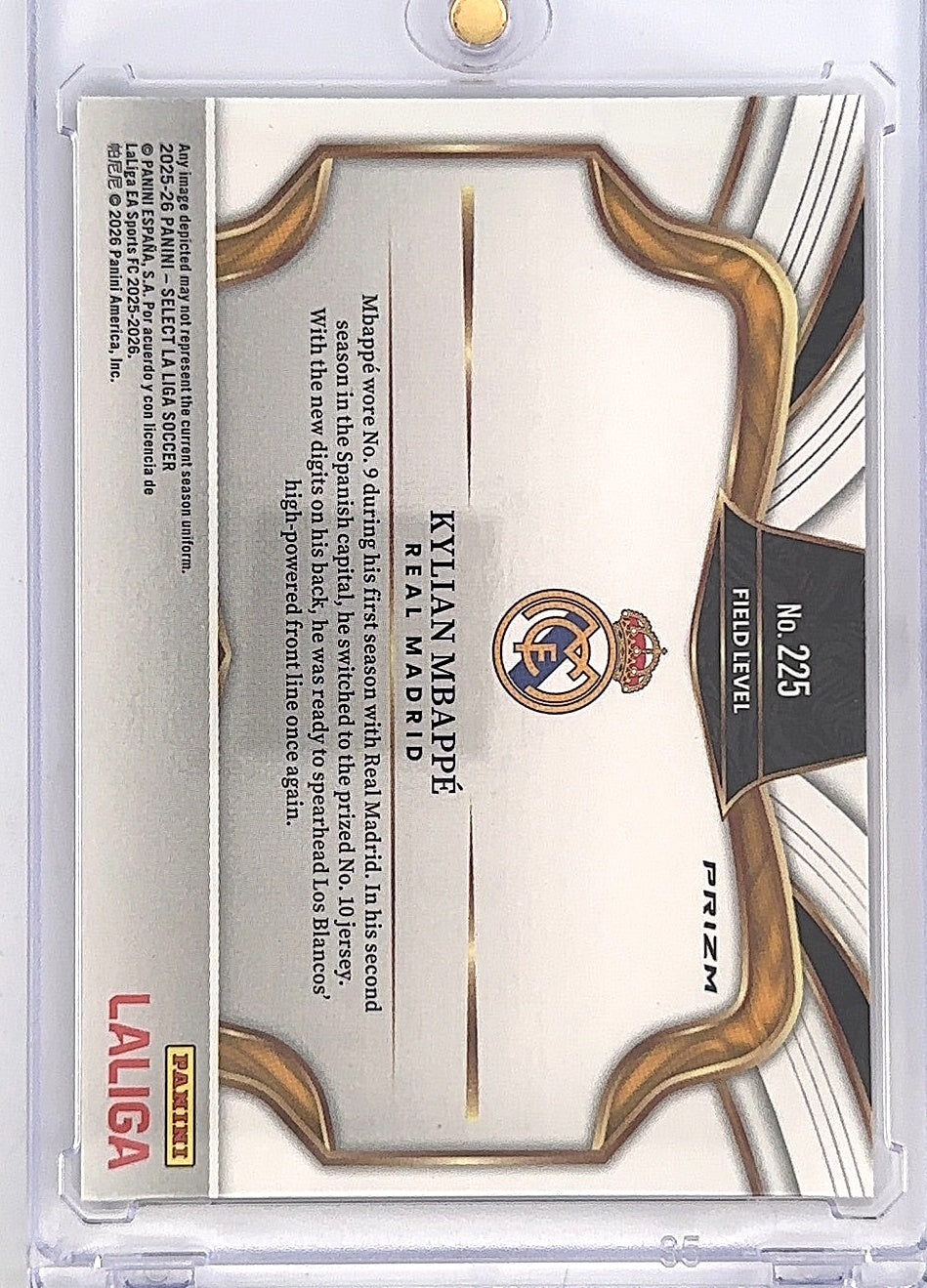 Kylian Mbappé Select 25’ #225 — back
