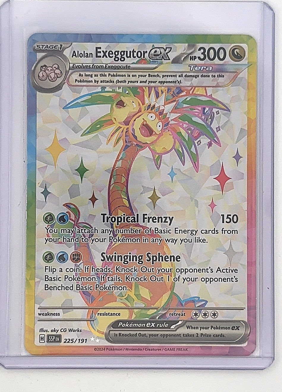 Alolan Exeggutor ex - 225/191 #225/191 — front