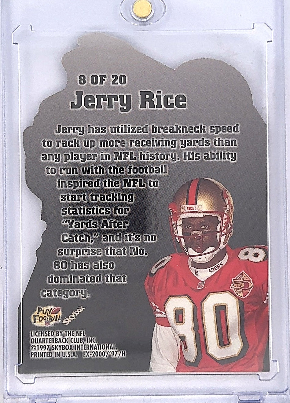 1997 Jerry Rice EX 2000 — back