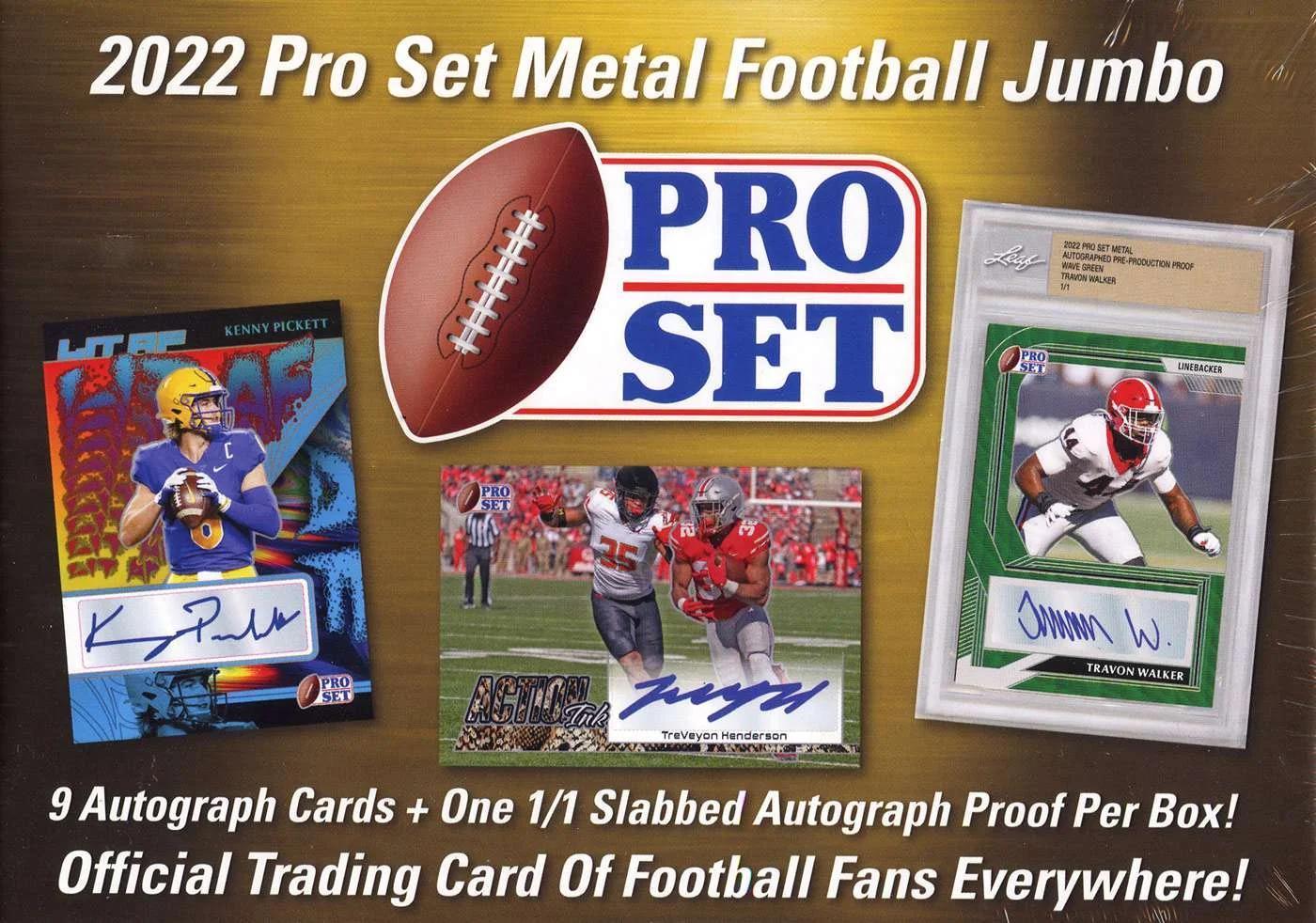 2022 Pro Set Metal Football Hobby Jumbo Box