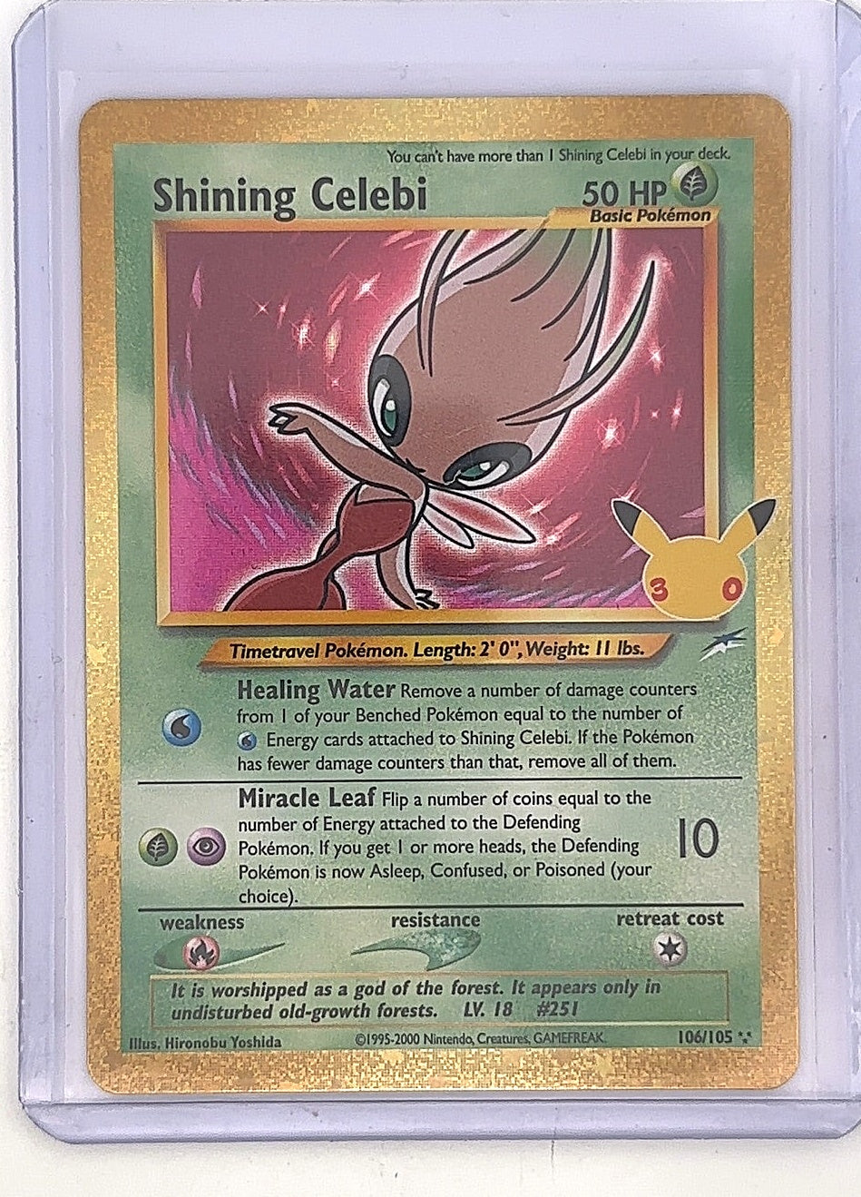 Shining Celebi #106/105 — front