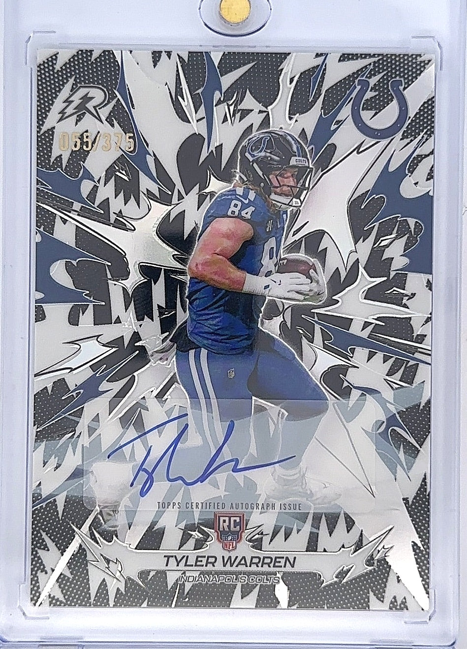Tyler Warren #140 055/375 Autograph Issue — front