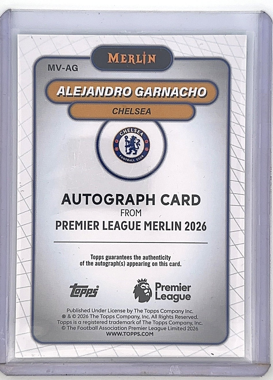 Alejandro Garnacho 60/99 Merlin — back