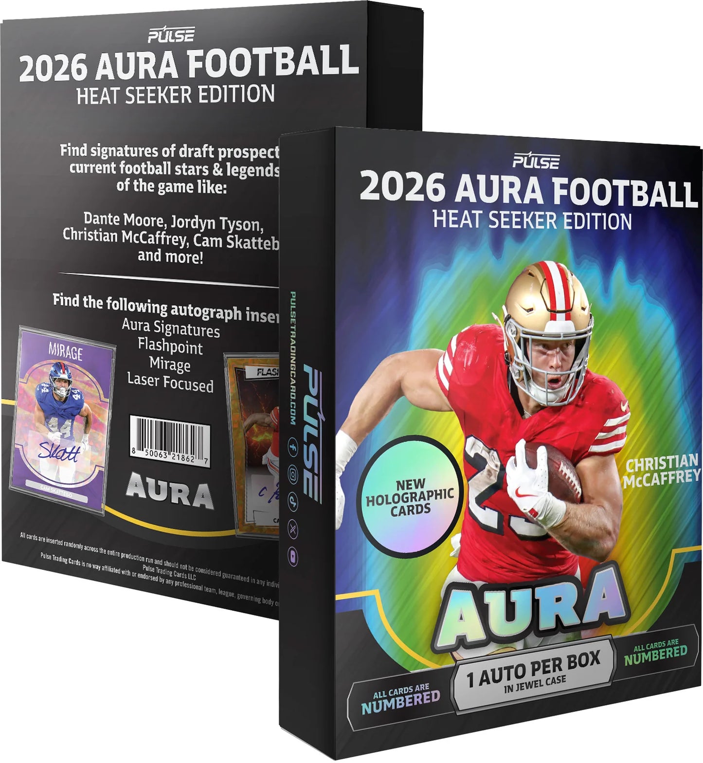 2026 Pulse Aura Football Heat Seeker Edition (1 Autograph Per Box)
