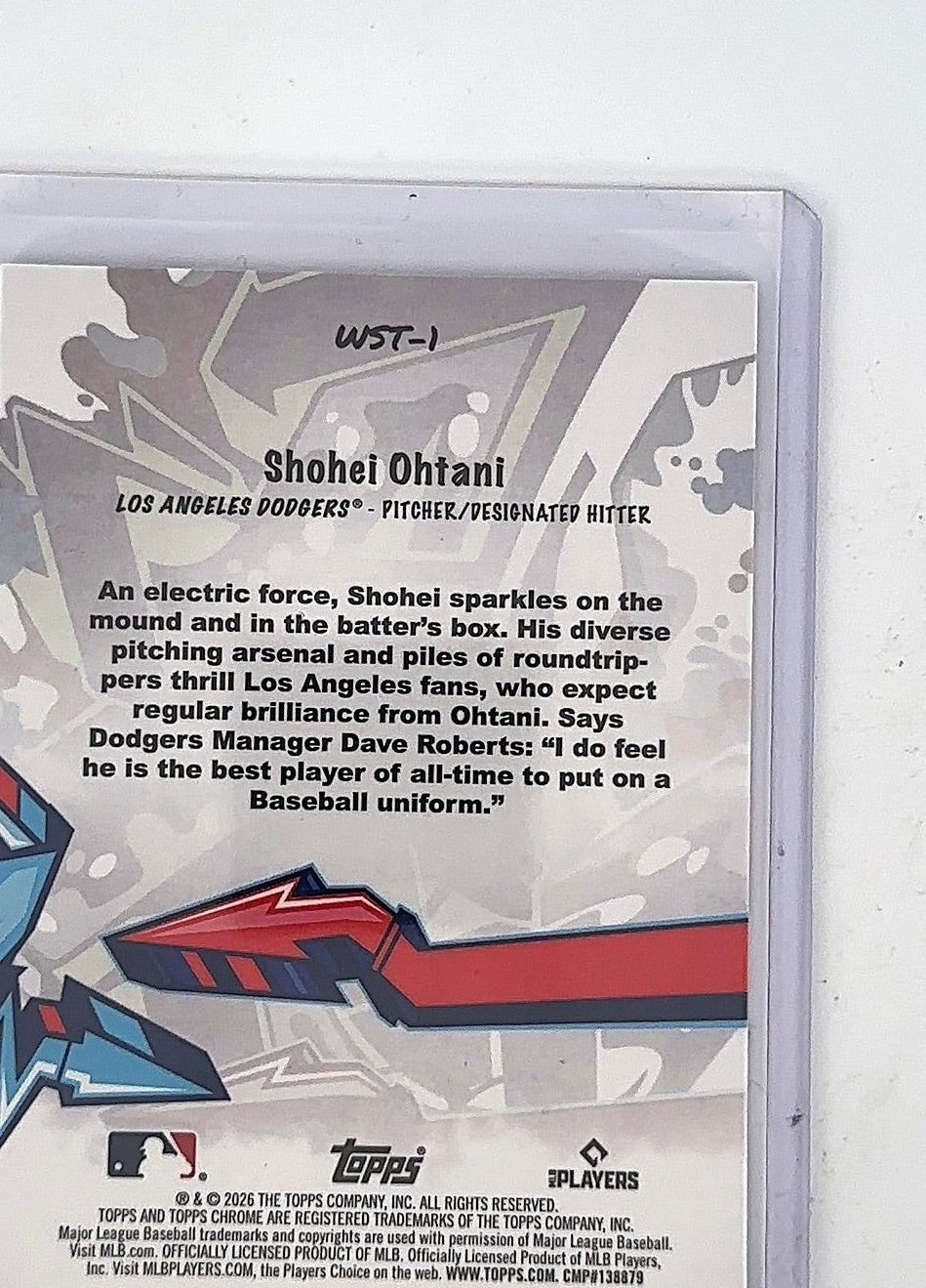 Shohei Ohtani Topps Chrome Wild Style — back