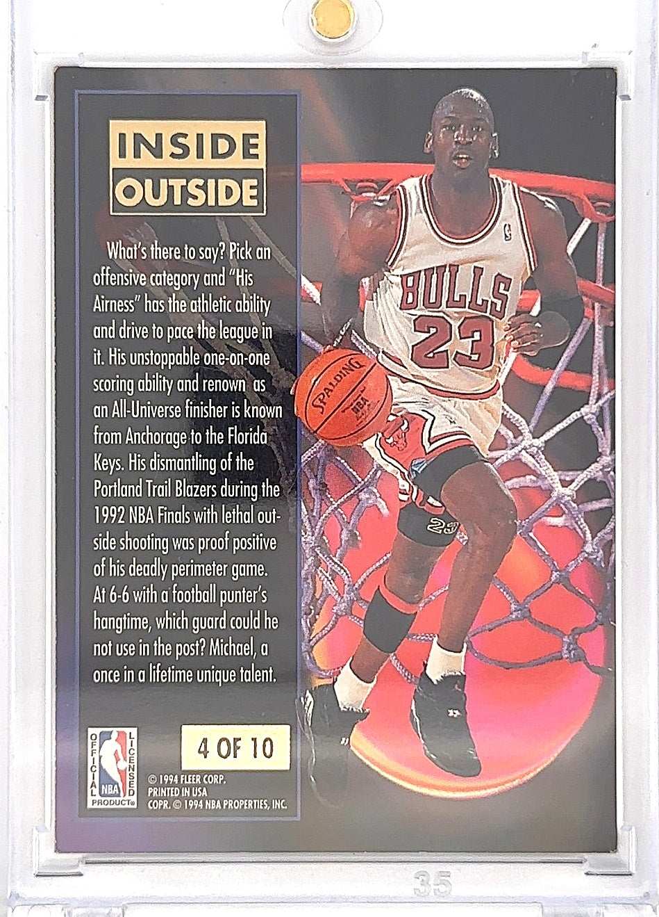Michael Jordan Inside Outside 4/10 — back