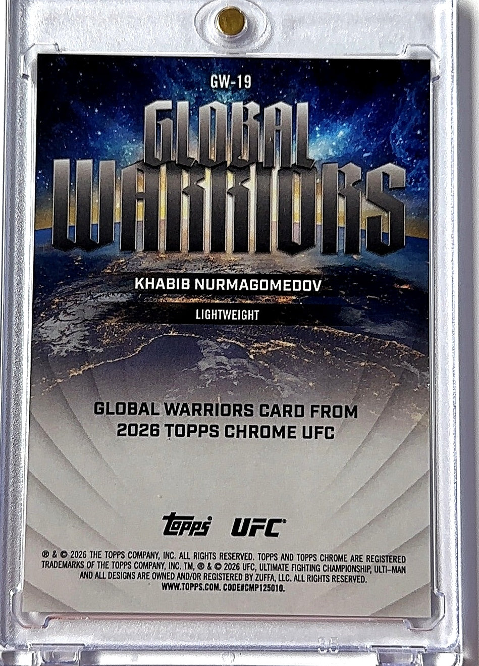 Khabib Nurmagomedov Global Warriors /25 — back