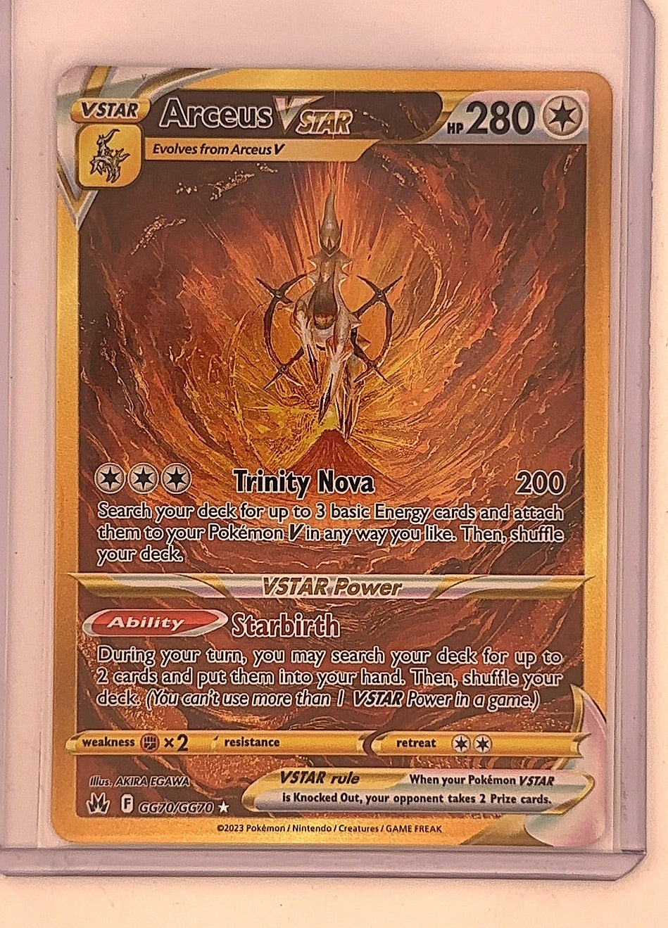 Arceus VSTAR (Secret) #GG70/GG70 — front