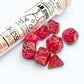 Chessex Shimmer Ignis/Gold Polyhedral 7-Dice Set