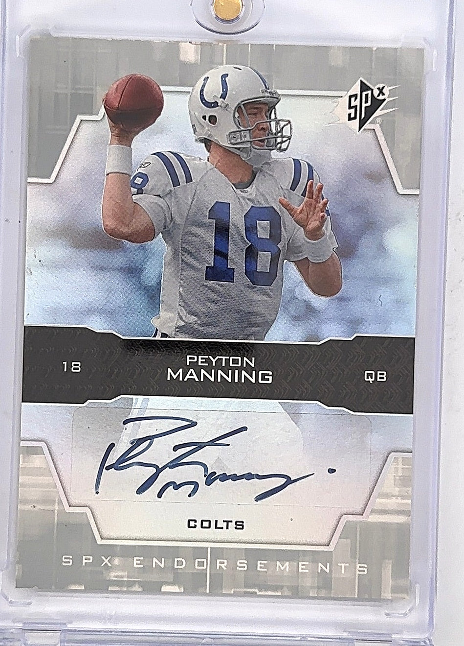 Peyton Manning SPX Endorsements 2007 Auto — front