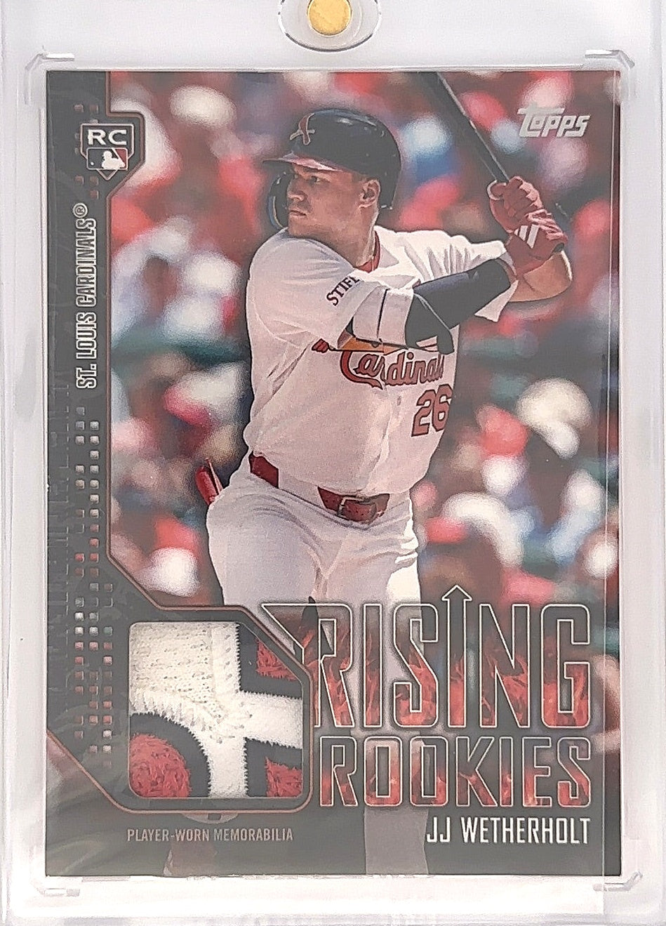 2026 Topps Update Rising Rookie Relic JJ Wetherholt #RRR-JW — front