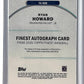 Ryan Howard Topps Finest Auto — back