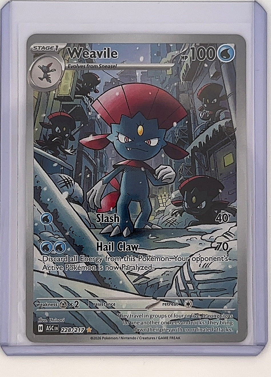 Weavile - 228/217 #228/217 — front