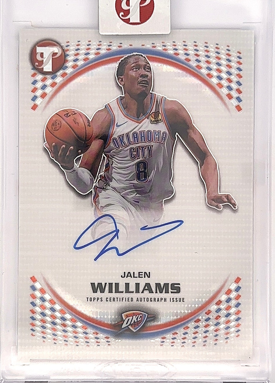 2025 Topps Pristine Autograph Jalen Williams #PA-JW — front