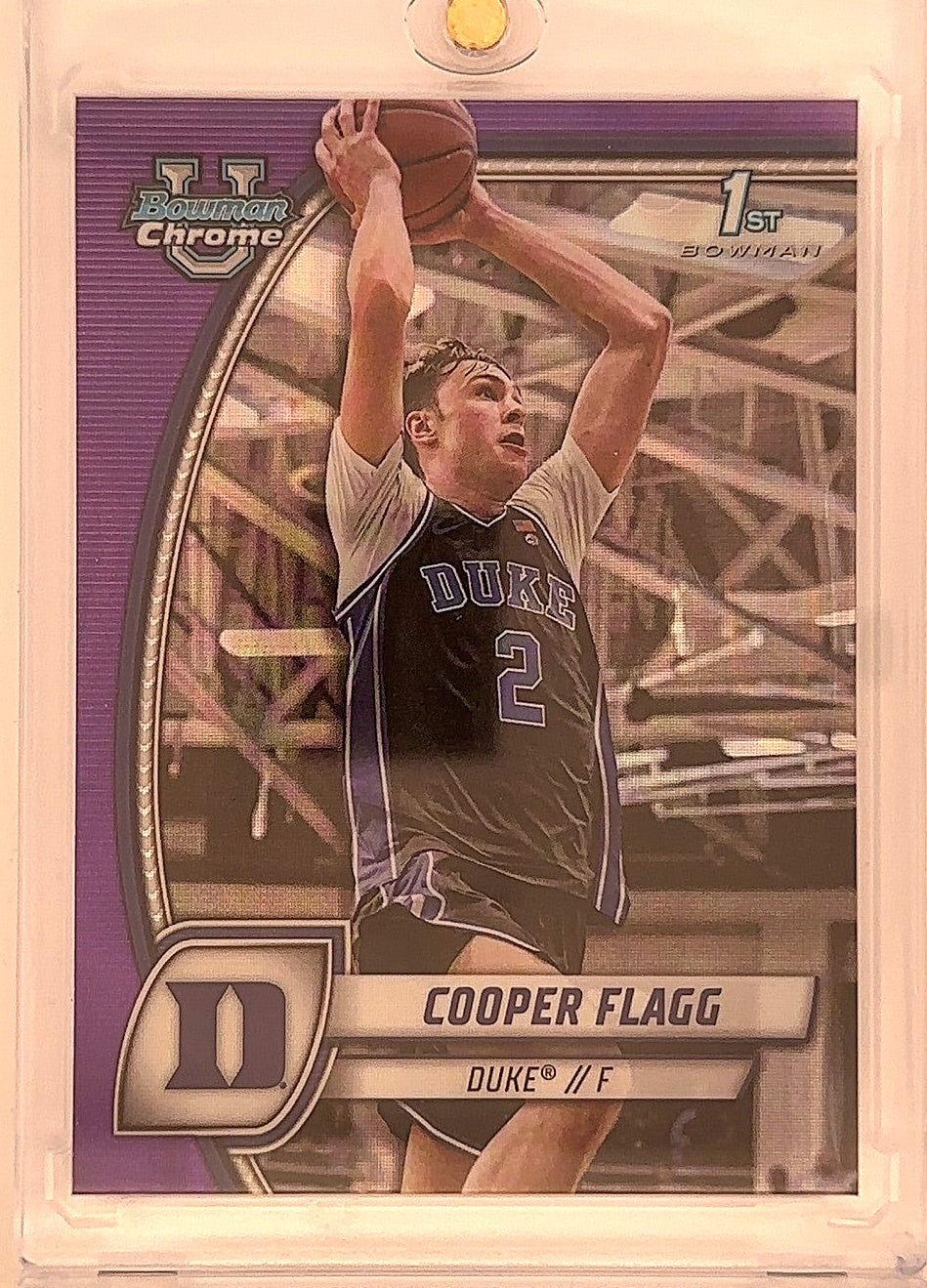 2024 Bowman Chrome University Cooper Flagg [Refractor] #16 — front