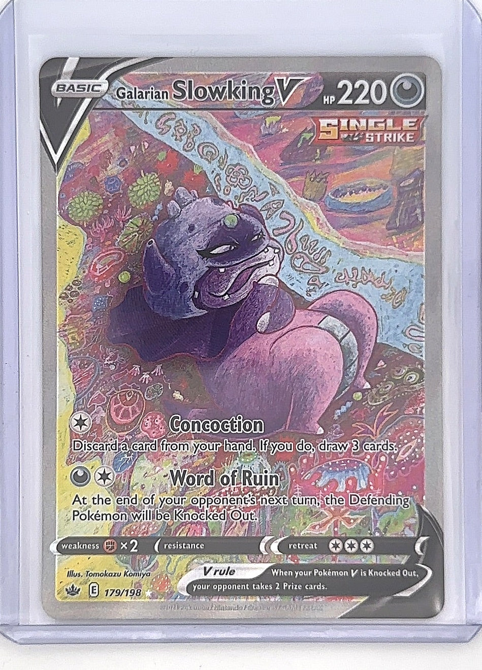 Galarian Slowking V (Alternate Full Art) #179/198 — front