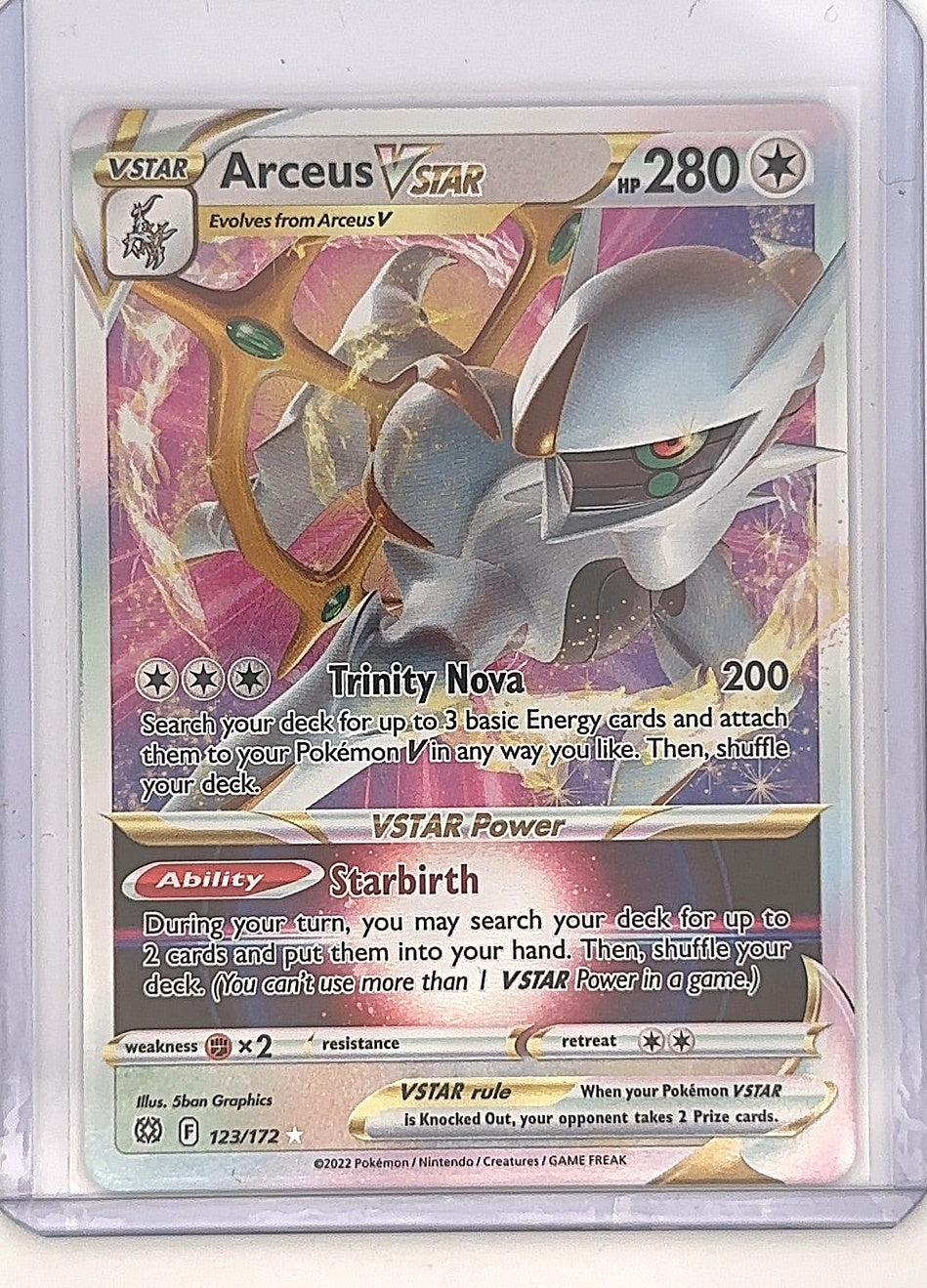 Arceus VSTAR #123/172 — front