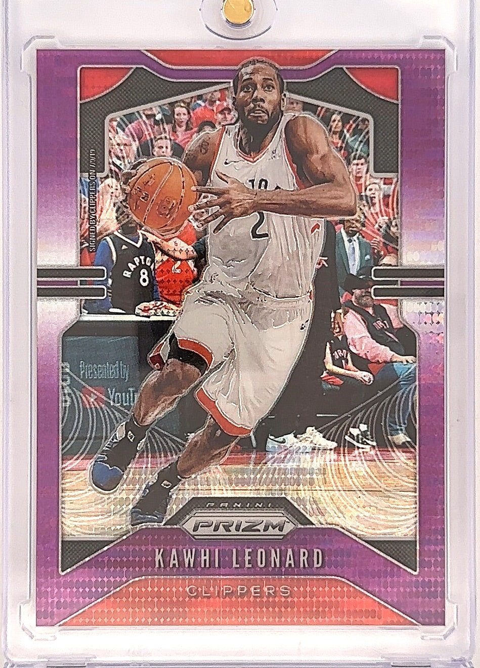 2019 Panini Prizm Kawhi Leonard [Fast Break Prizm Pink] #149 — front