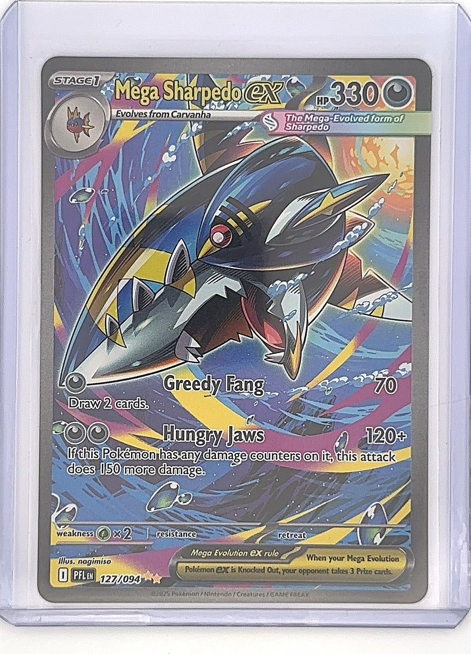 Mega Sharpedo ex - 127/094 #127/094 — front