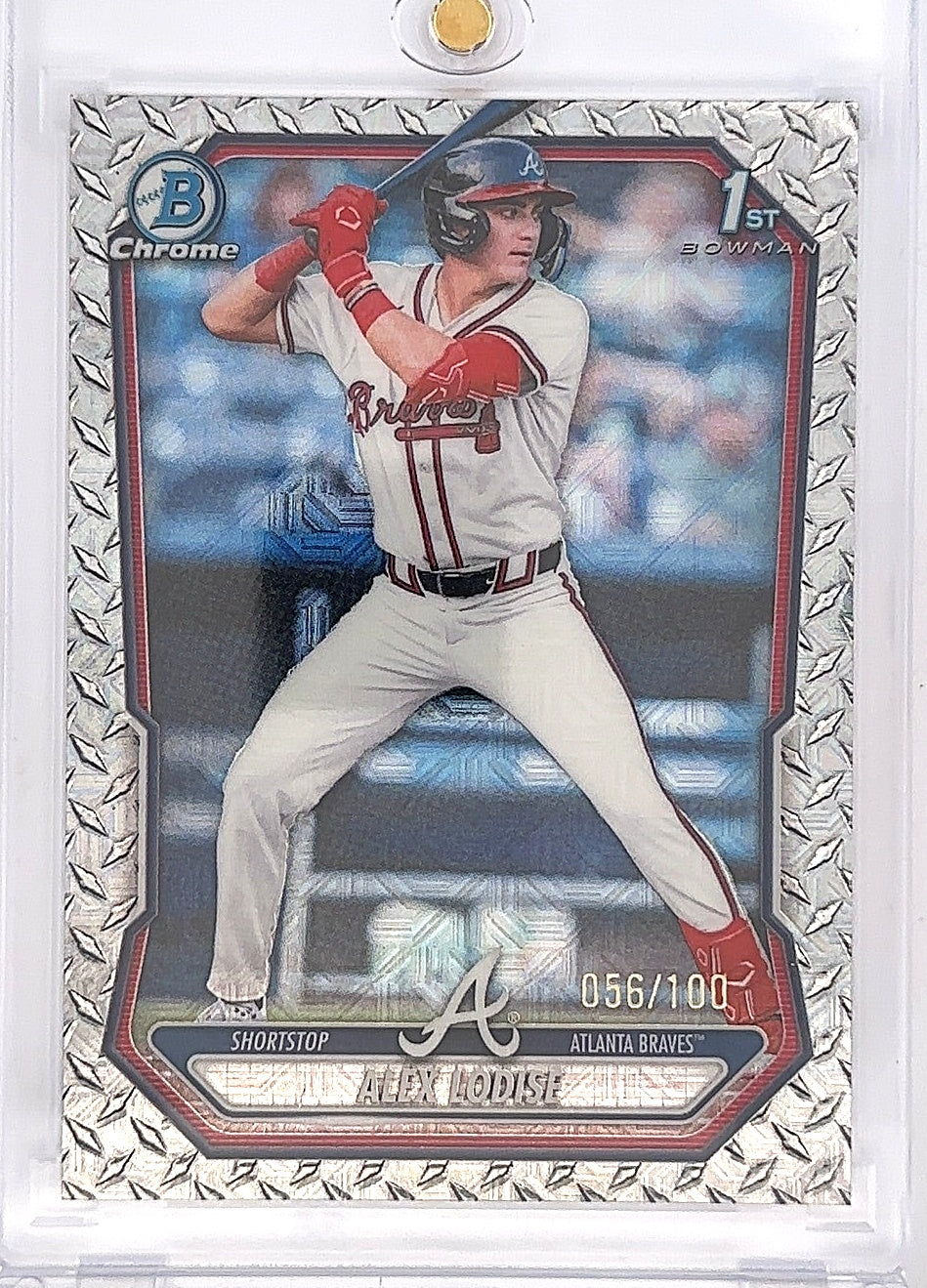 2026 Bowman Chrome Prospect Alex Lodise [Steel Metal Refractor] #BCP-153 — front