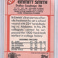 Emitt Smith Topps — back