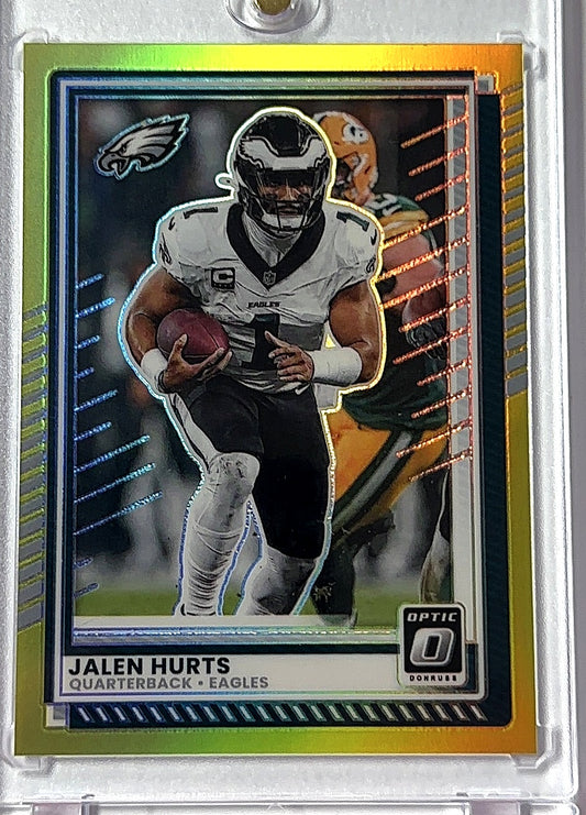 2025 Panini Donruss Optic Jalen Hurts [Gold] #14 — front