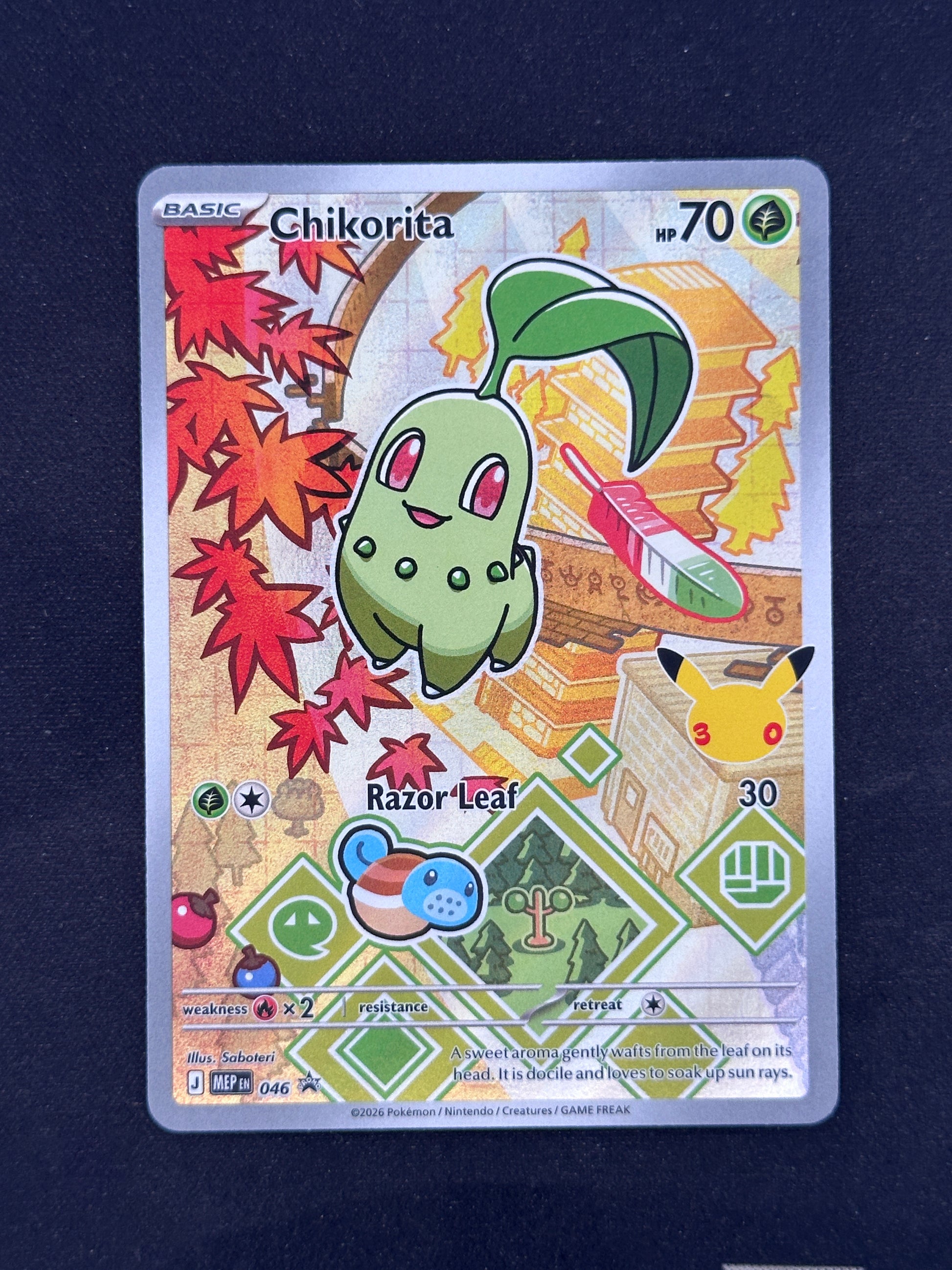 Chikorita - 046 ME: Mega Evolution Promo #046 — front