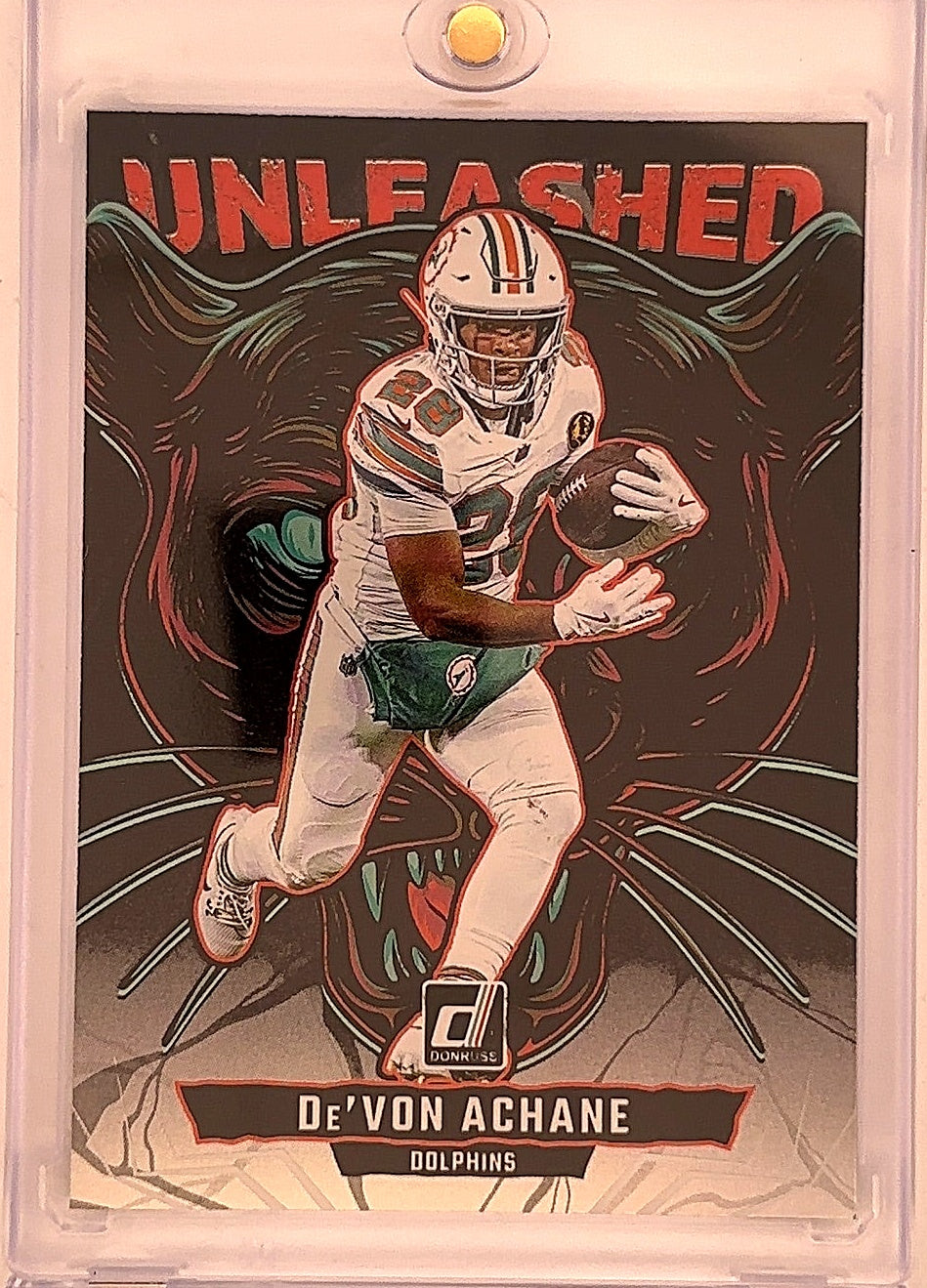 2025 Panini Donruss Unleashed De'Von Achane #21 — front