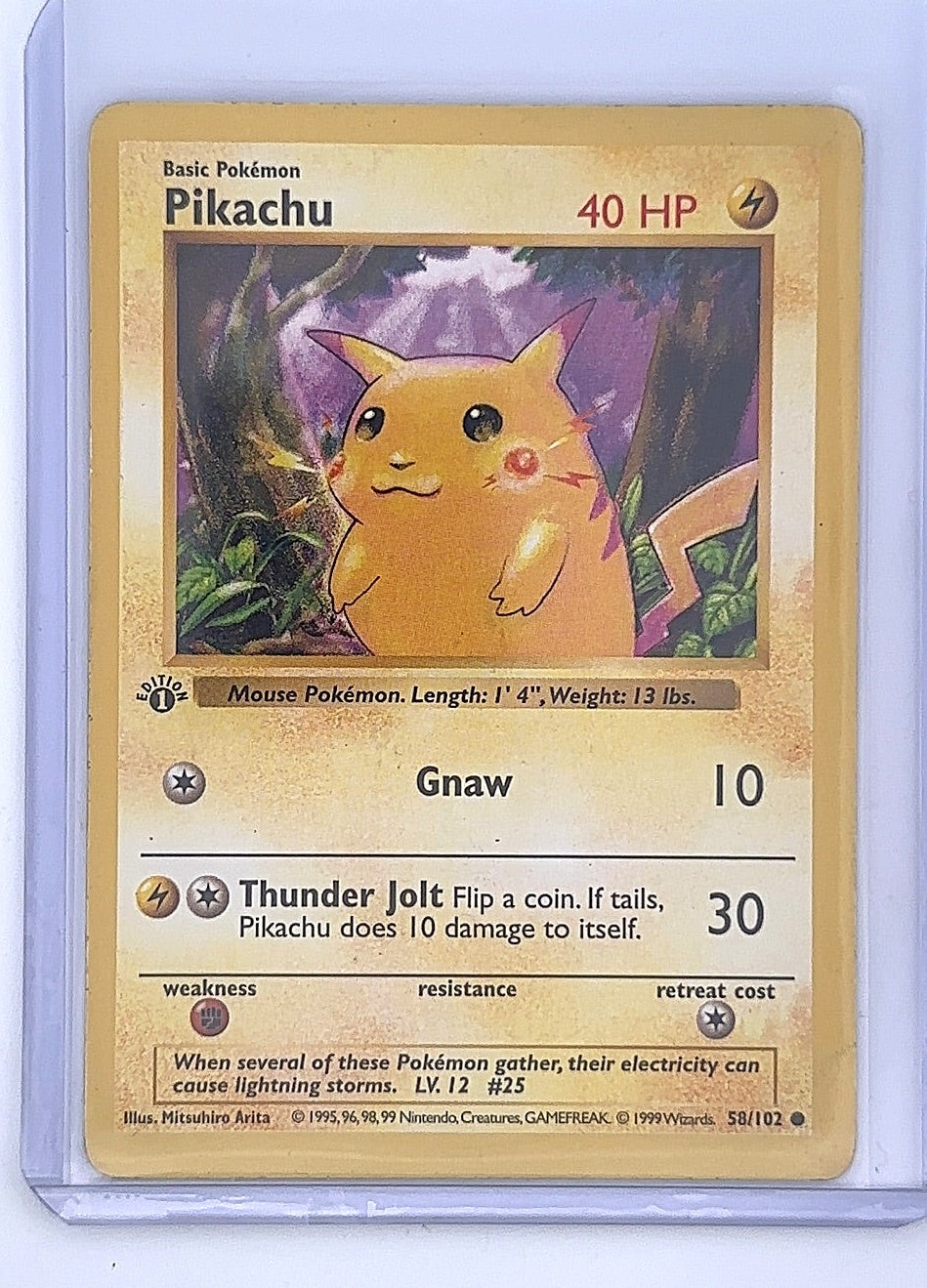 Pikachu #058/102 — front