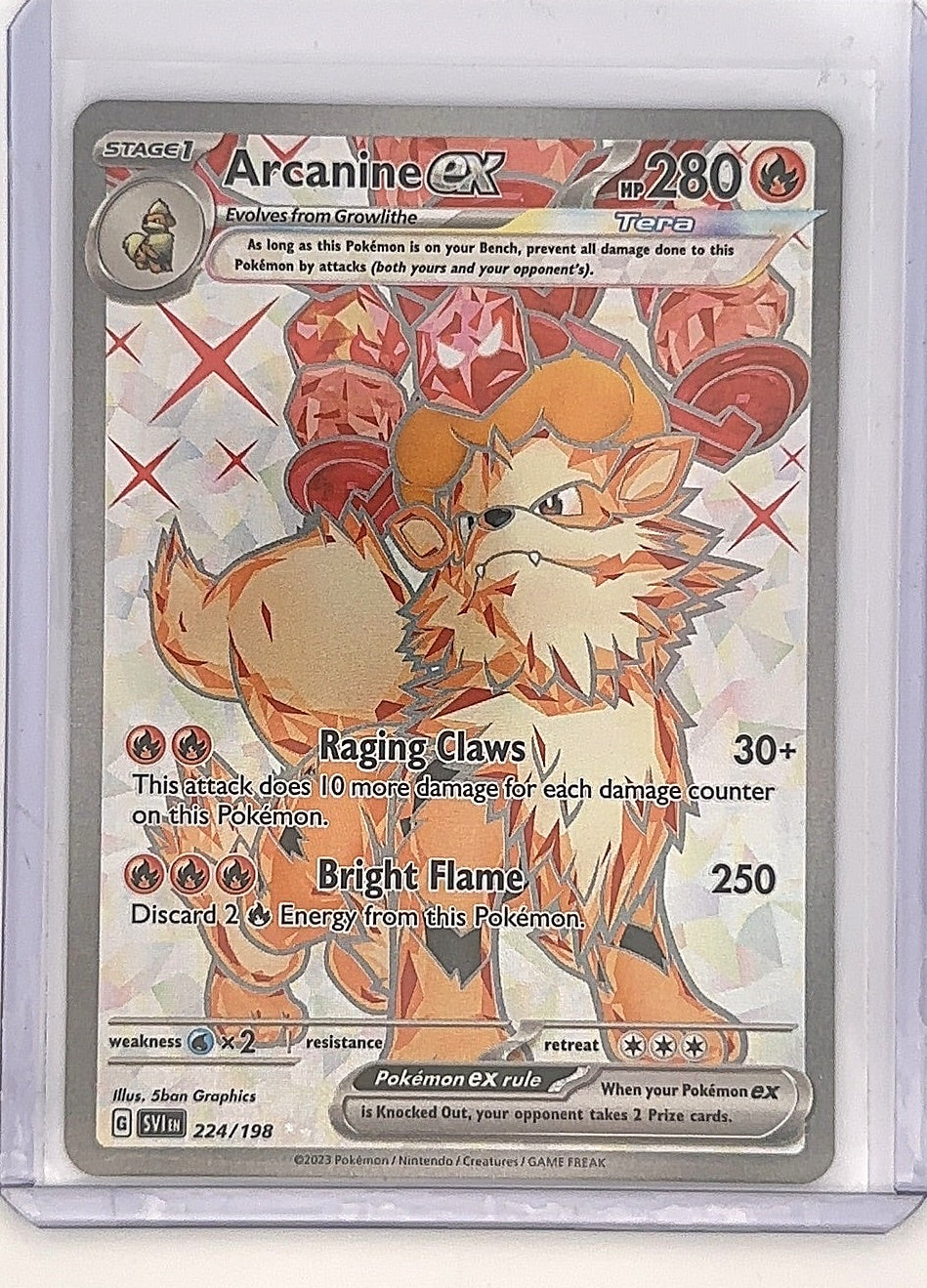 Arcanine ex - 224/198 #224/198 — front