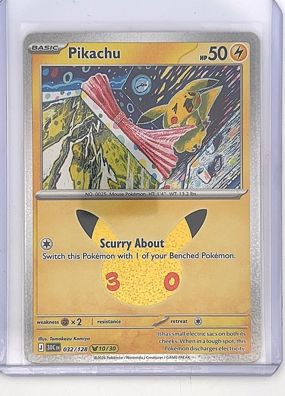 Pikachu - 032/128 #032/128 — front