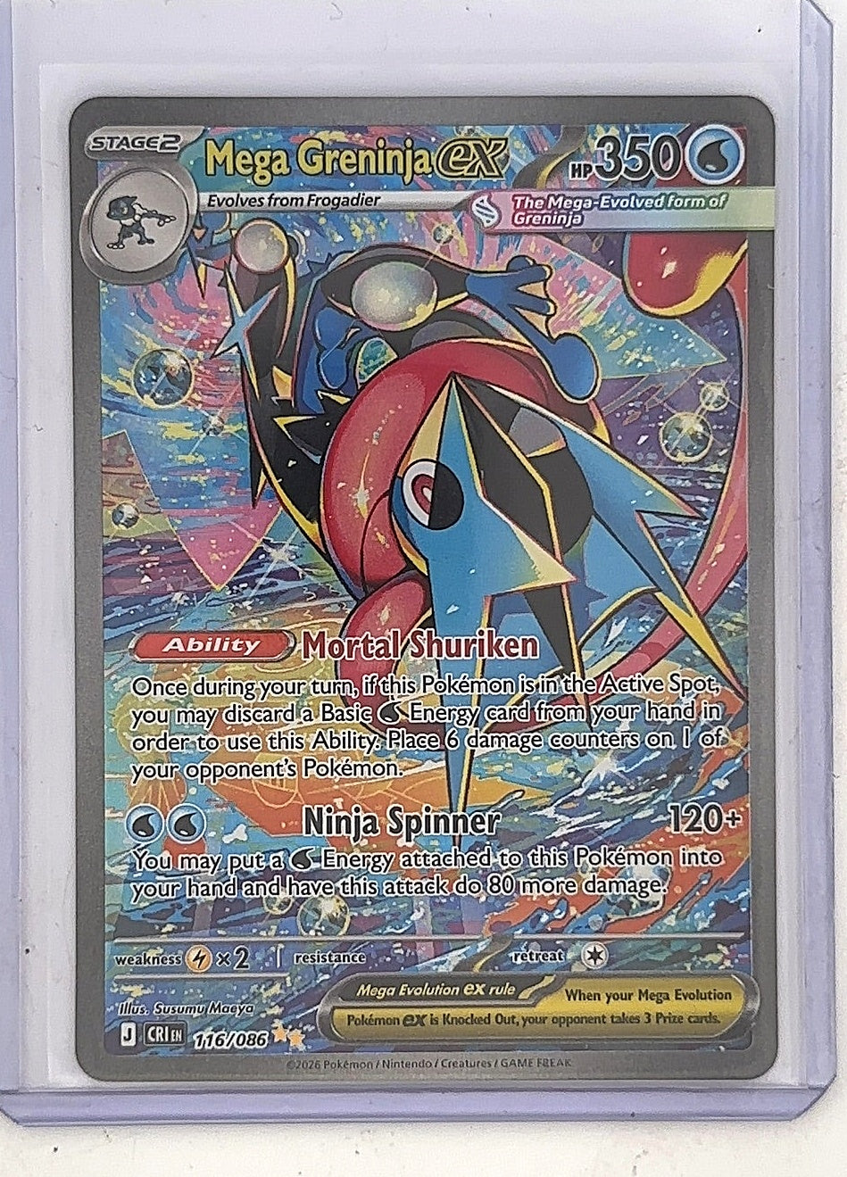 Mega Greninja ex - 116/086 #116/086 — front