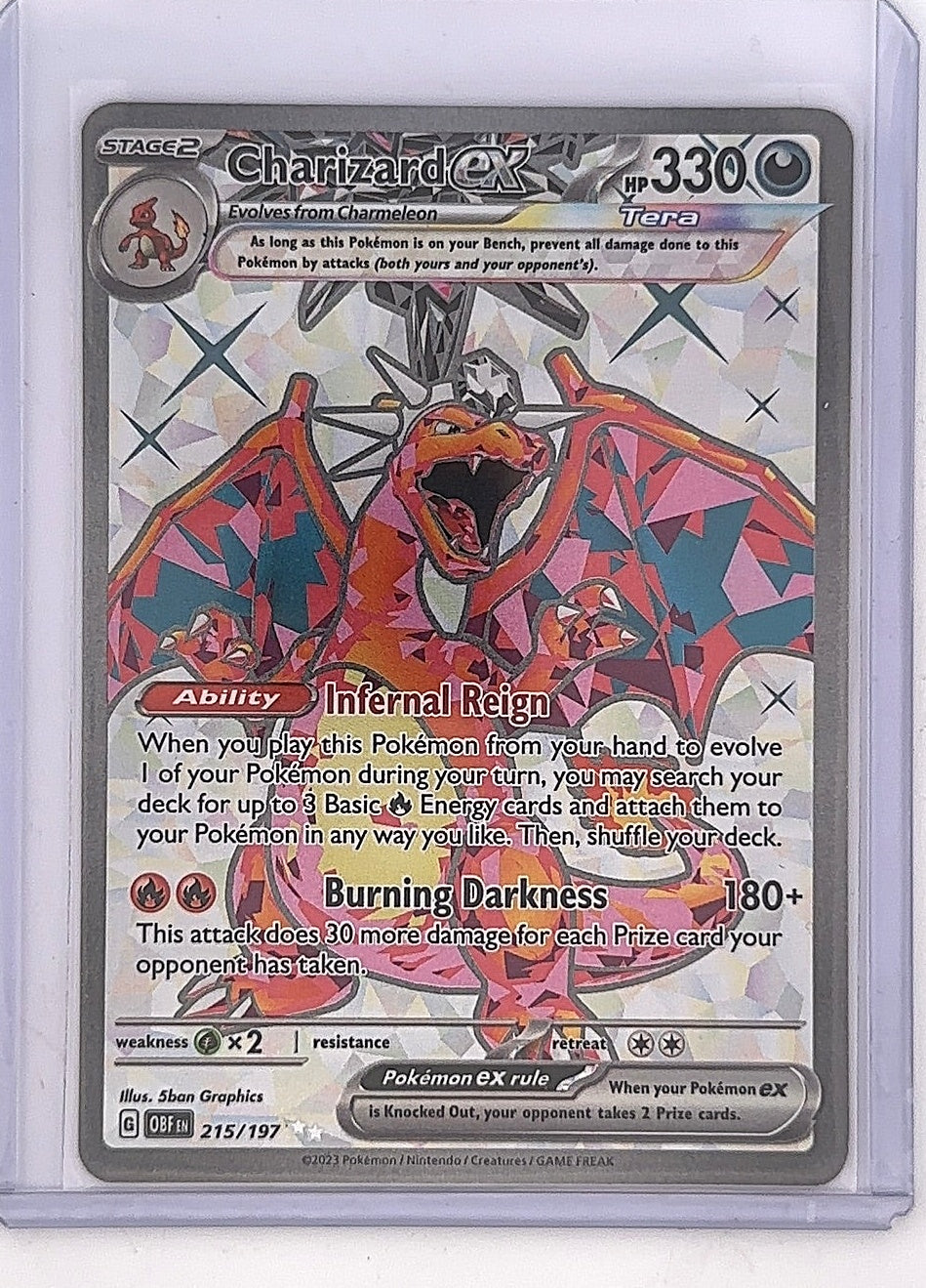 Charizard ex - 215/197 #215/197 — front