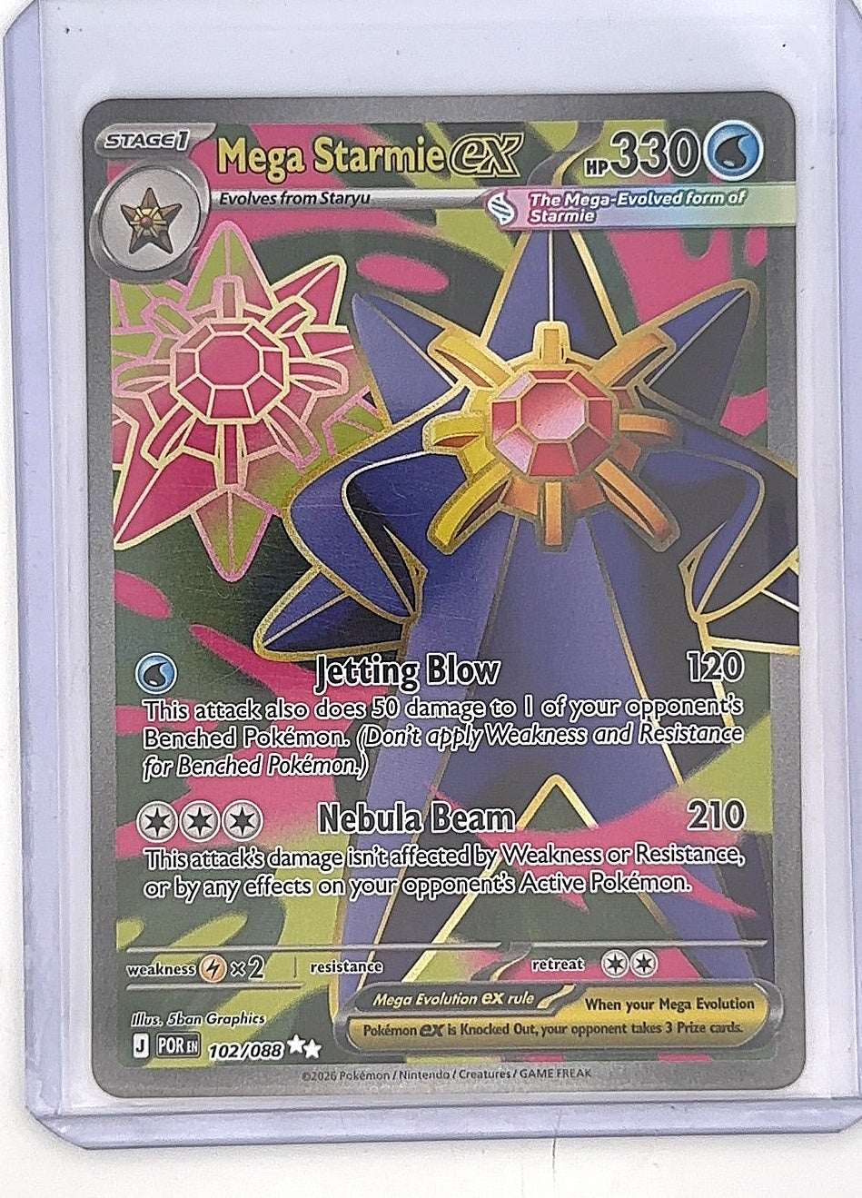 Mega Starmie ex - 102/088 #102/088 — front