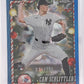 2026 Topps Holiday Cam Schlittler [Blue Refractor Chrome] #HC77 — front