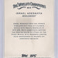 2026 Israel Adesanya Topps Allen & Ginter /50 [Refractor] #AG-10 — back
