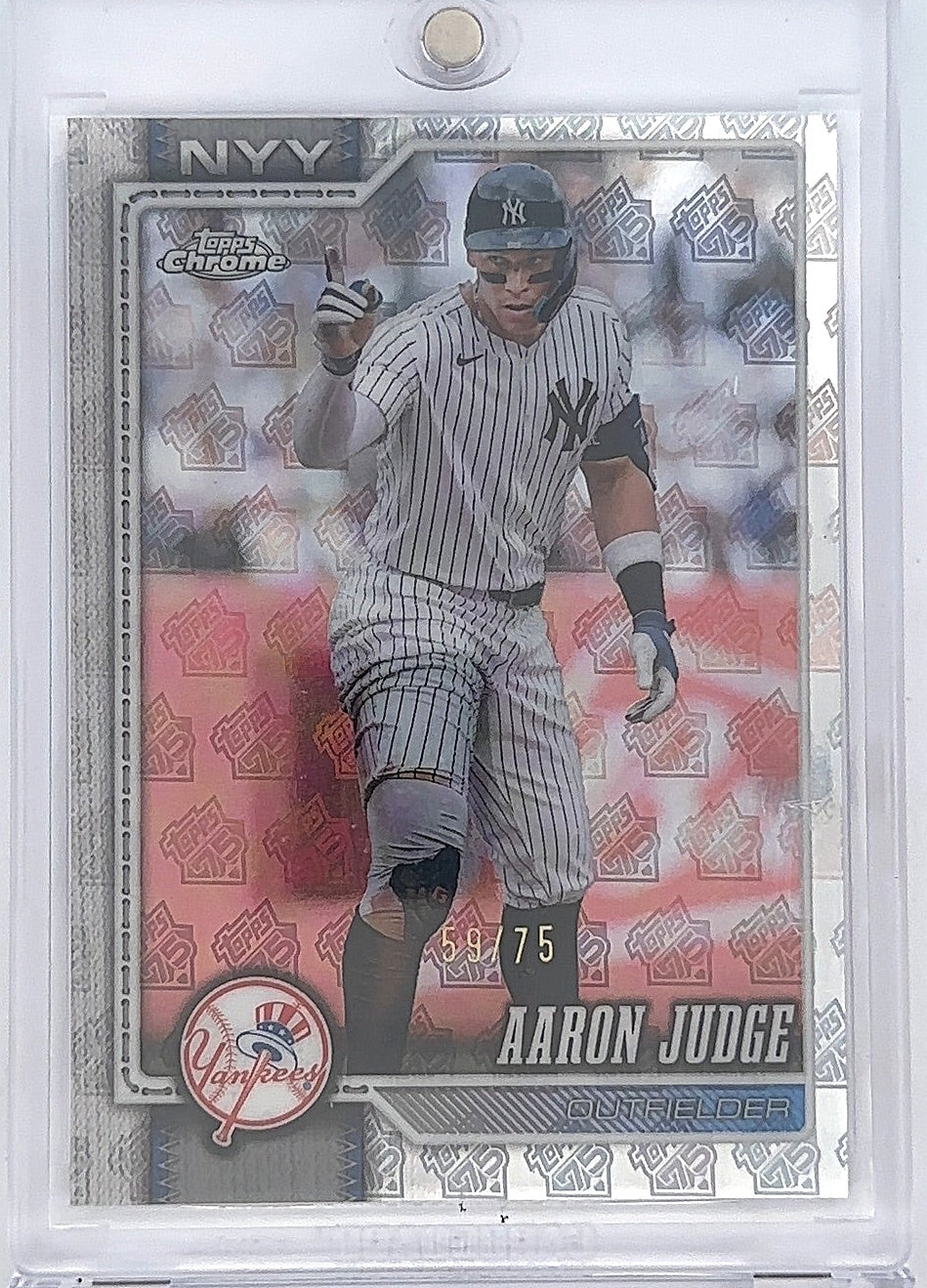 Aaron Judge Topps Chrome #100 59/75 — front