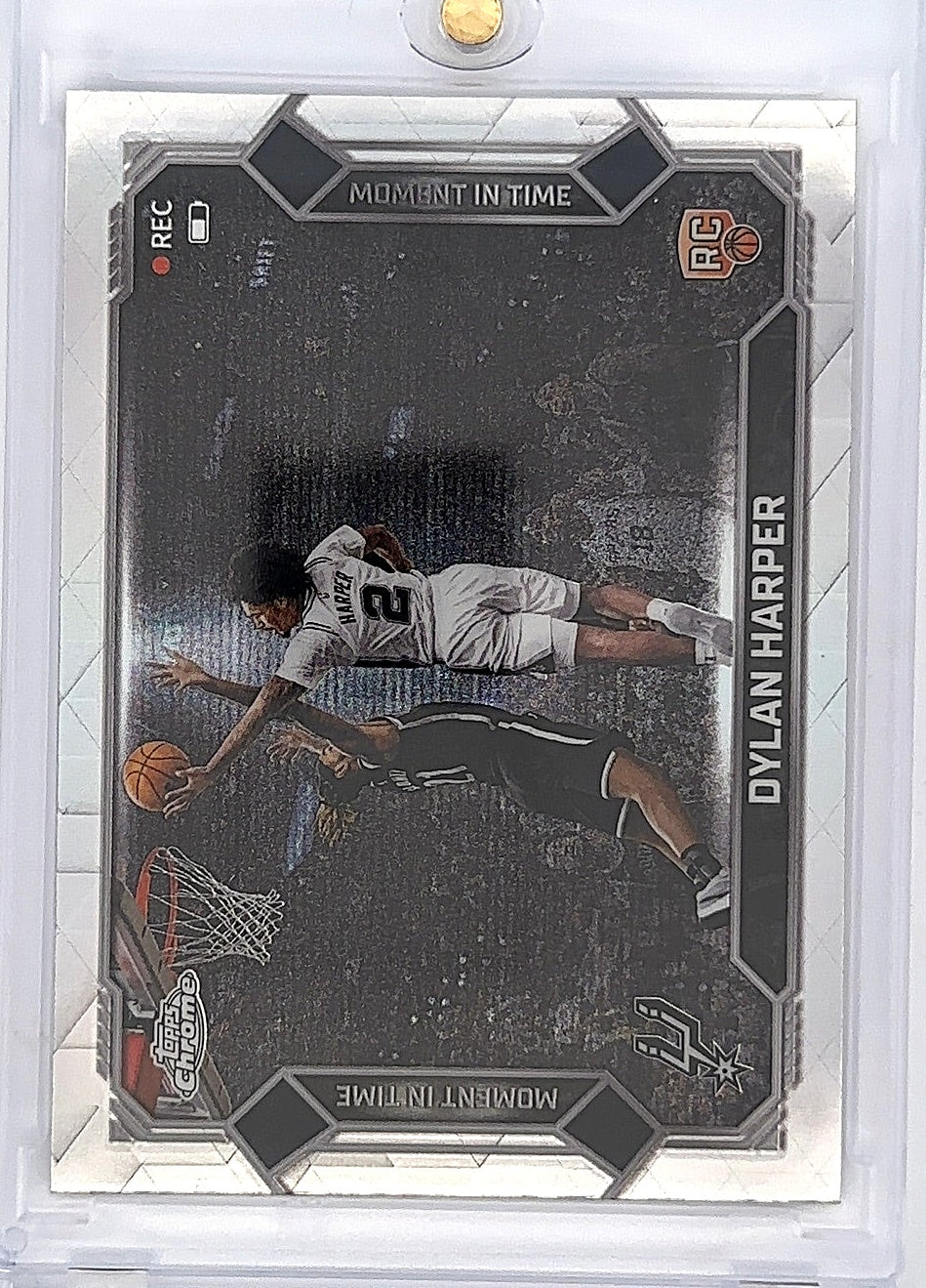 2025 Topps Chrome Update Moment In Time Dylan Harper [Refractor] #MT-17 — front