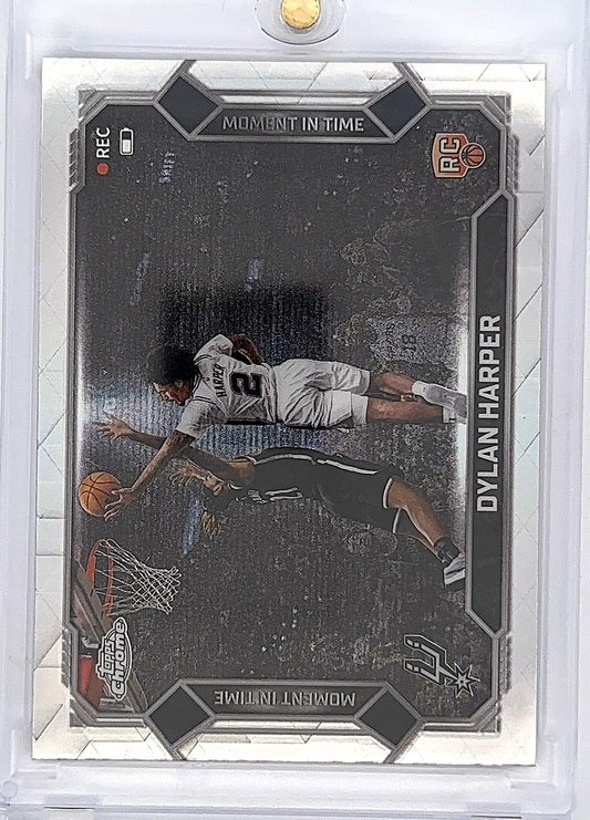 2025 Topps Chrome Update Moment In Time Dylan Harper [Refractor] #MT-17 — front