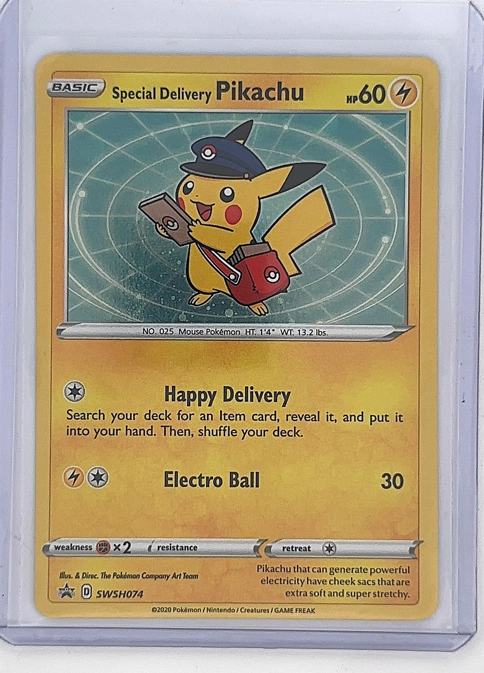 Special Delivery Pikachu - SWSH074 #SWSH074 — front