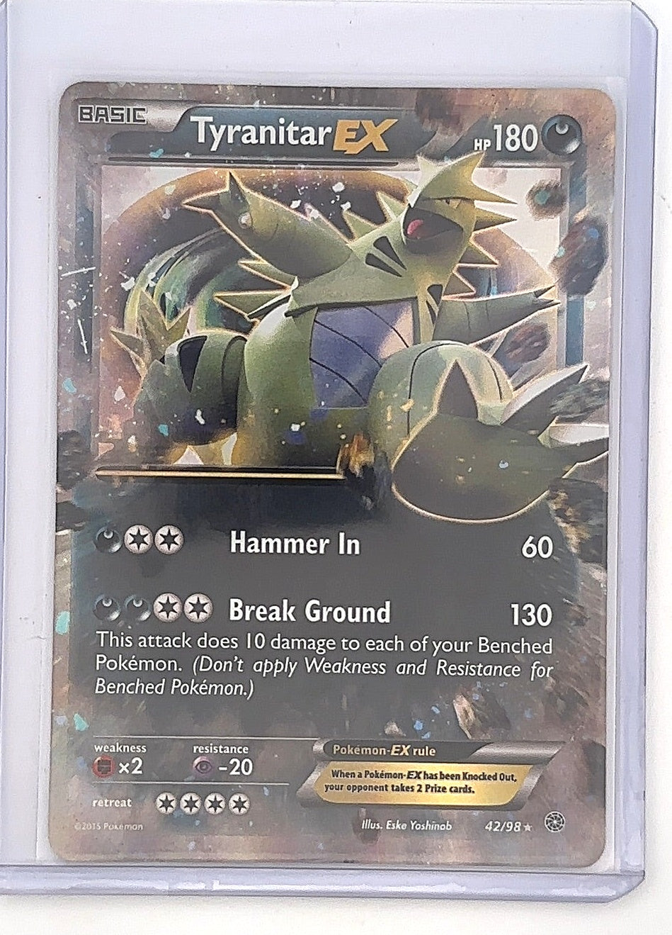 Tyranitar EX #42/98 — front