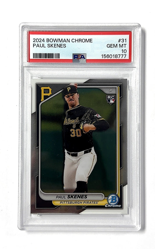 2024 Bowman Chrome Paul Skenes #31 RC PSA 10 — front