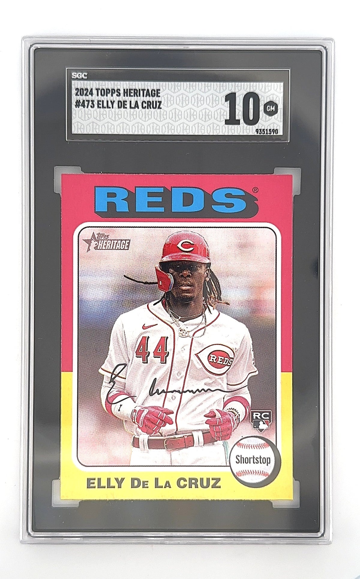 2024 Topps Heritage Elly De La Cruz #473 SGC Gem Mint 10 — front