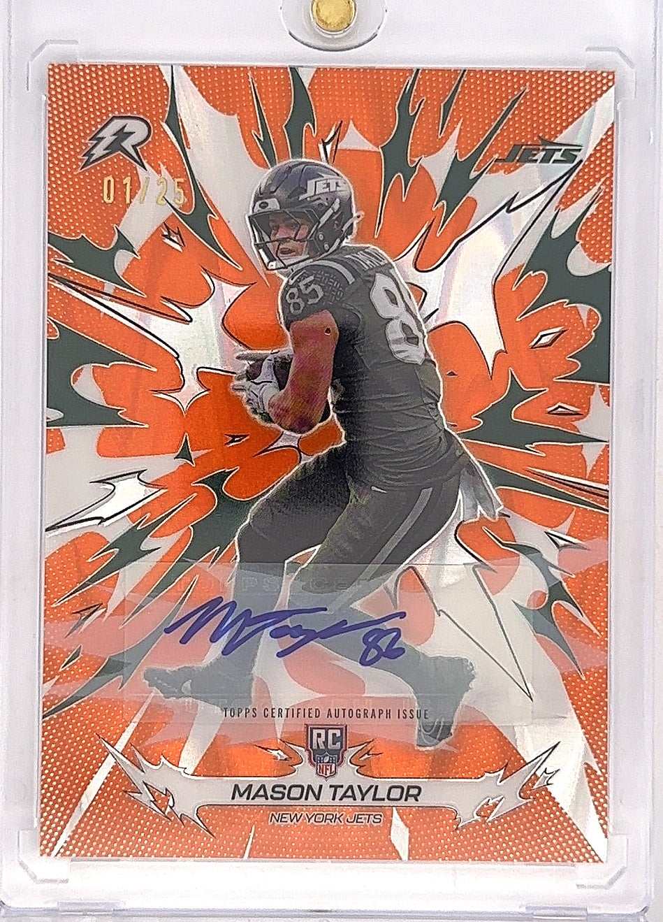 2025 Topps Resurgence Mason Taylor [Orange Power Signature] #173 — front