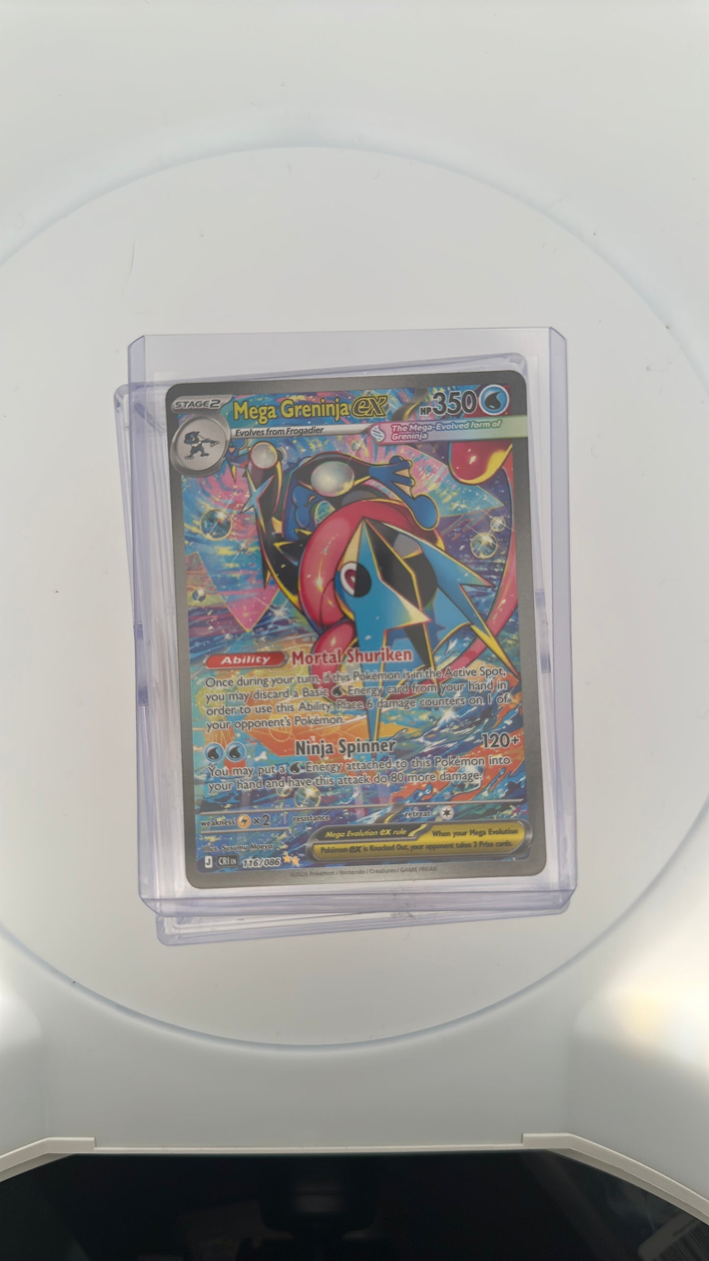 Mega Greninja ex - 116/086 ME04: Chaos Rising #116/086 — front