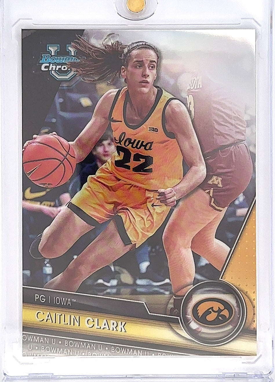 2023 Bowman Chrome University Caitlin Clark [SP Variation] #34 — front