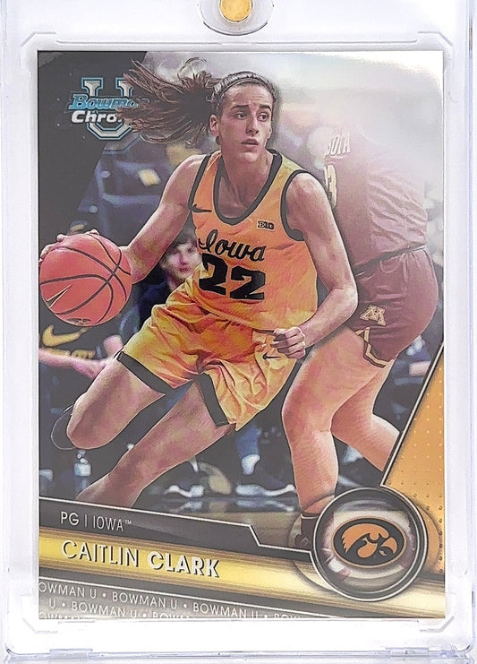 2023 Bowman Chrome University Caitlin Clark [SP Variation] #34 — front