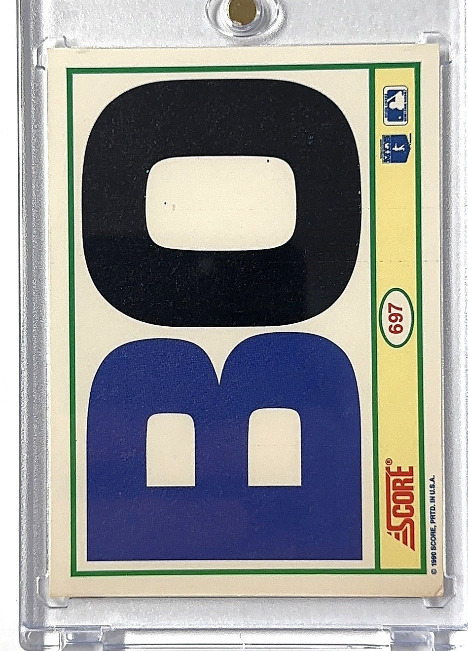 1990 Score Bo Jackson #697 — back